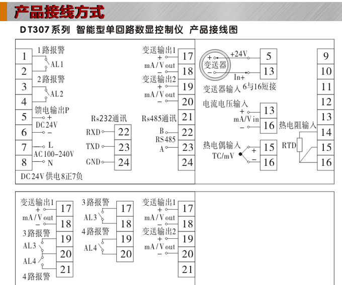數(shù)顯控制儀,DT307智能單回路數(shù)顯表,單回路數(shù)顯控制儀產(chǎn)品接線方式 數(shù)顯控制儀,DT307智能單回路數(shù)顯表,單回路數(shù)顯控制儀產(chǎn)品接線方式