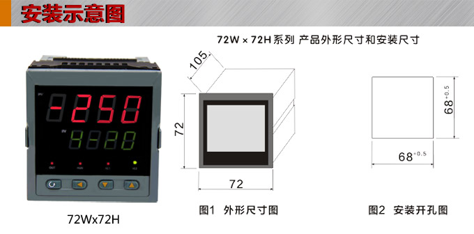 數(shù)顯控制儀,DT307智能單回路數(shù)顯表,單回路數(shù)顯控制儀安裝示意圖 數(shù)顯控制儀,DT307智能單回路數(shù)顯表,單回路數(shù)顯控制儀安裝示意圖