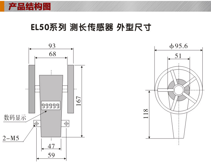 測長傳感器,EL50計(jì)長傳感器,米輪,旋轉(zhuǎn)編碼器結(jié)構(gòu)圖 測長傳感器,EL50計(jì)長傳感器,米輪,旋轉(zhuǎn)編碼器結(jié)構(gòu)圖